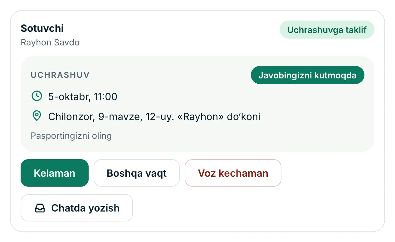 Uchrashuvga taklif