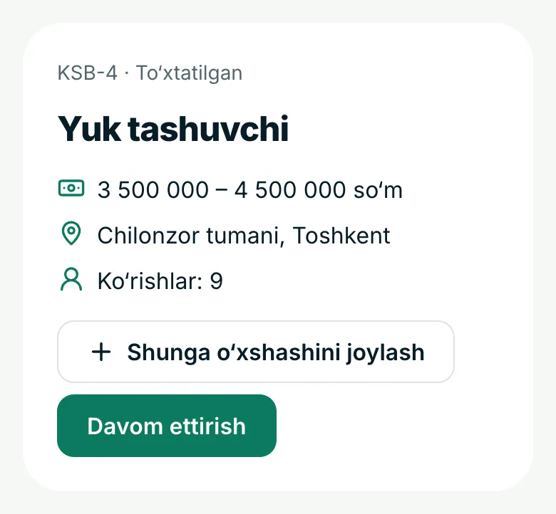 Vaqtincha to‘xtating va davom ettiring