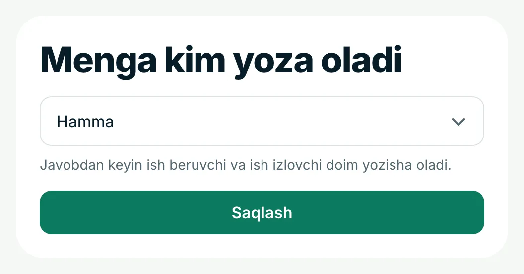 Sizga birinchi bo‘lib kim yoza oladi